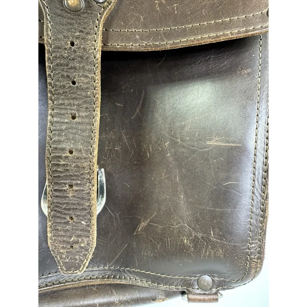 Saddleback Leather Co Briefcase Messenger Bag Brown Full Grain 14